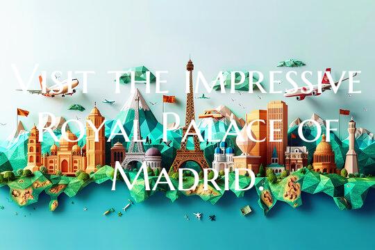 Visit the impressive Royal Palace of Madrid.