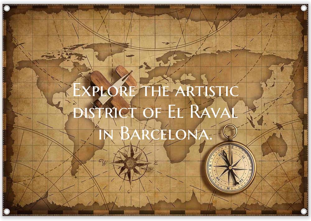 Explore the artistic district of El Raval in Barce...