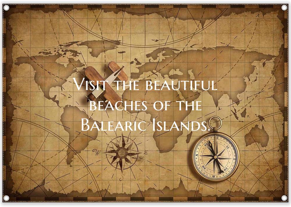 Visit the beautiful beaches of the Balearic Island...